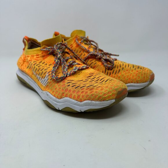Nike Zoom Air Flyknit Streak 6 Men’s Size 9.5 Running Shoes Yellow Orange 902156 - Picture 4 of 10